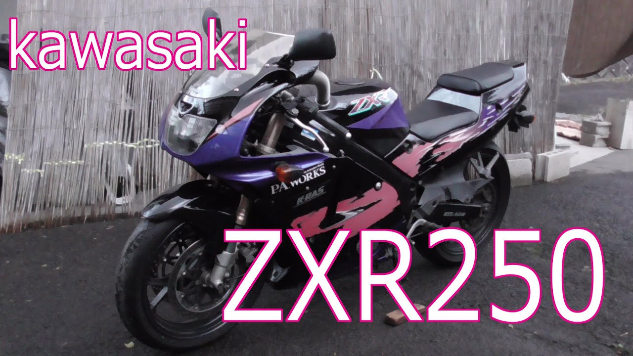 Kawasaki ZXR250 紹介動画②　レーサーレプリカ激熱時代の4スト250最狂バイク！