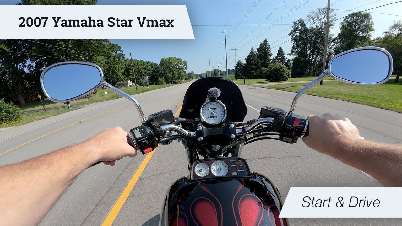 2007 Yamaha Star Vmax | Start & Driving