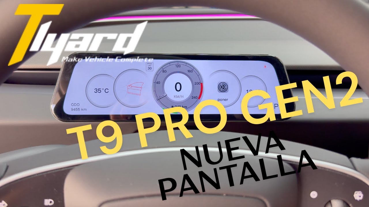 Pantalla t9 Pro Gen2 de Tlyard - Instalación y funcionamiento