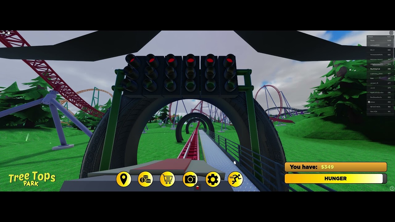 Roblox Tree Tops Theme Park Acceleration Full Ride