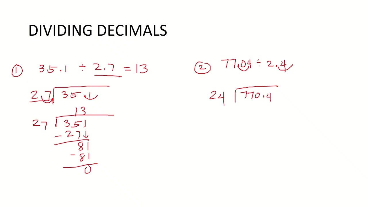 How to Divide Decimals by Decimals?