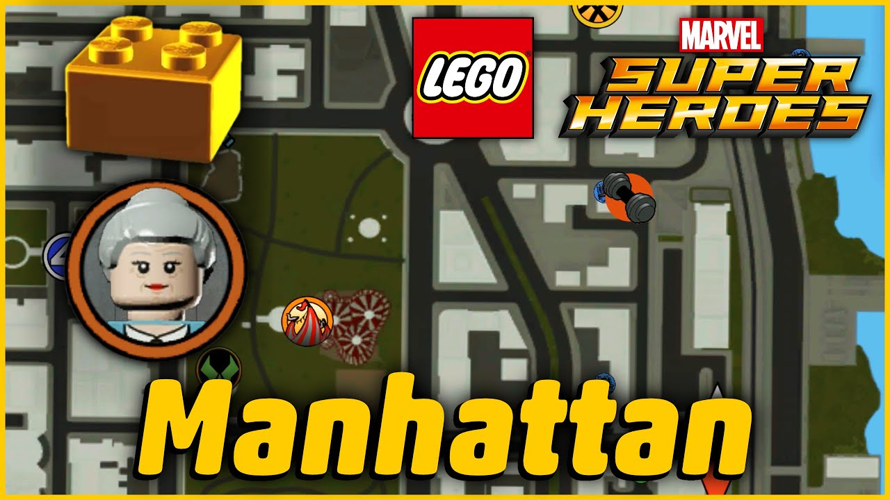 EVERY MANHATTAN GOLD BRICK, QUEST, RACE, & CHARACTER/VEHICLE TOKEN in LEGO Marvel Super Heroes