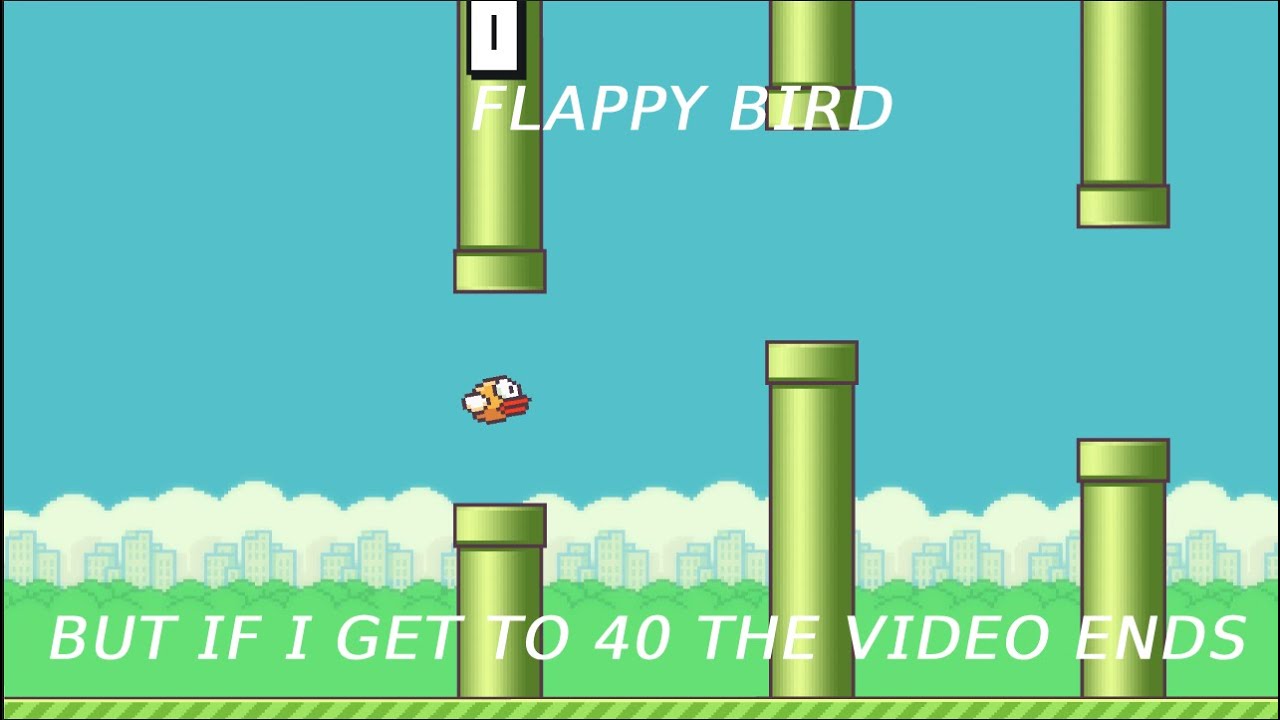 Roblox Flappy Bird But If I Get To 40 The Video Ends