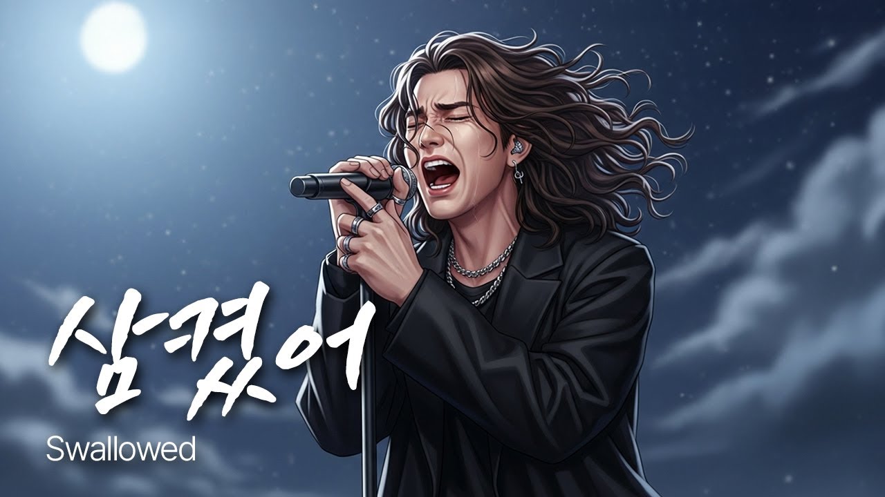 「삼켰어」 삼켜버린 고백과 눈물의 비극 / 유일무이 락발라드 Created with AI