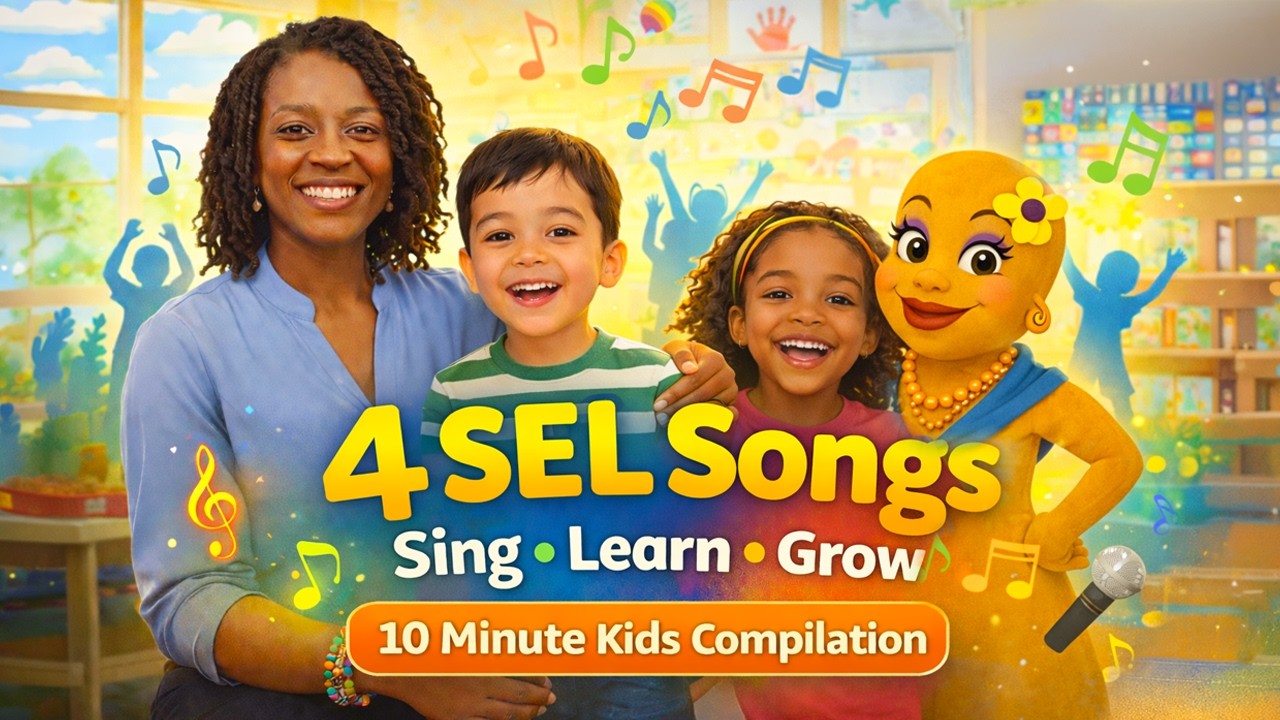 4 Social Emotional Learning Songs for Kids | SEL Music by Auntie Karen