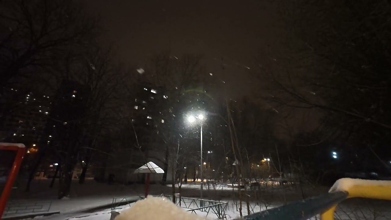 Снегопад 06.04.2025 г. Москва