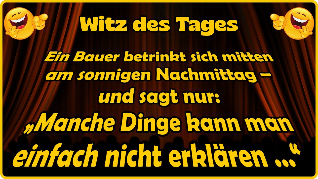 Manche Dinge kann man nicht erklären 🤷‍♂️🚜 - Witz des Tages