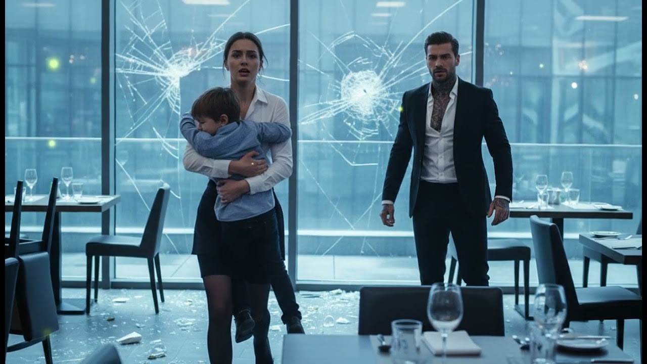 The waitress covered the crying boy as bullets flew — the Mafia Boss shouted, “Don’t touch her