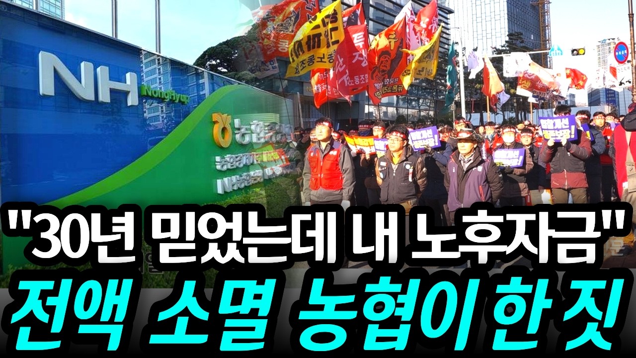 수십년 믿어온 농협이 내 노후자금 날렸습니다, 임원은 성과급 챙기고 조합원은 빈털터리, 왜 아무도 못 막나