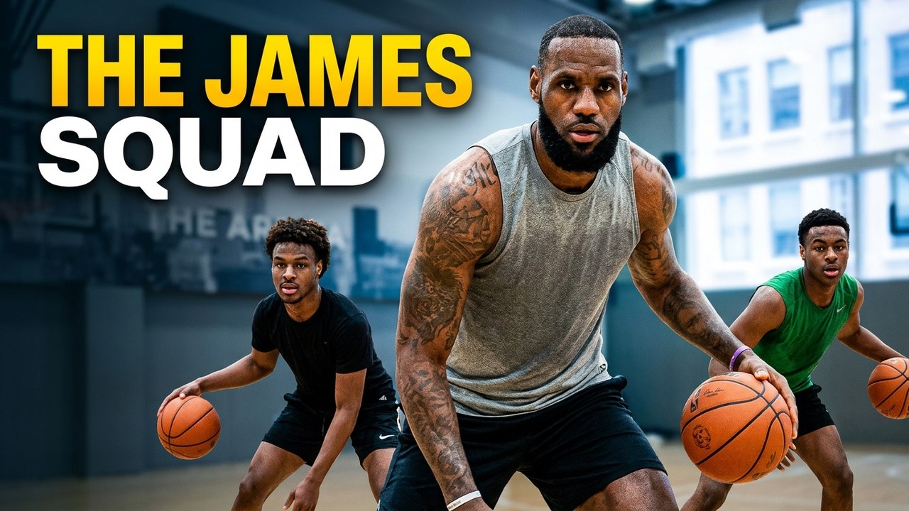 LeBron James, Bronny James & Bryce James WORKOUT TOGETHER!