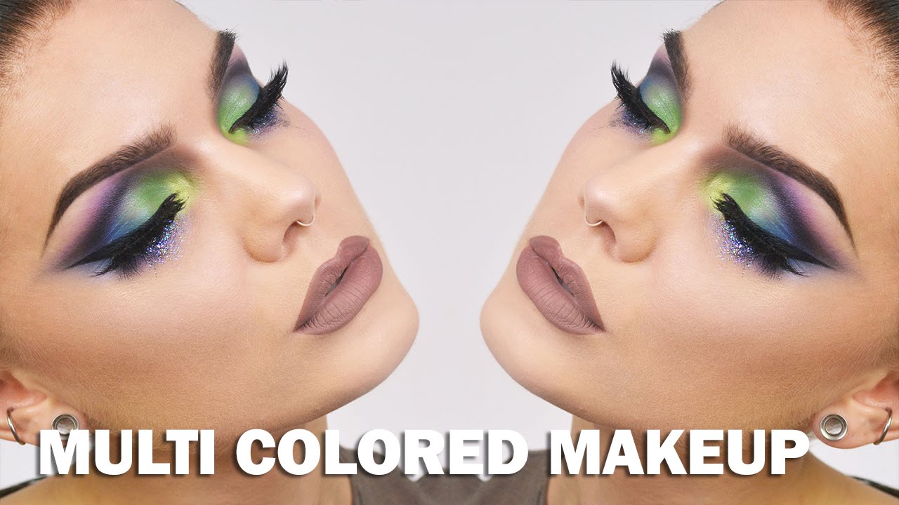 Multi Colored Makeup | Linda Hallberg Tutorial