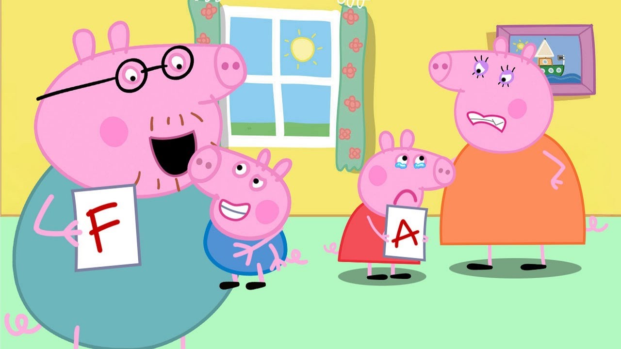 George Is Happy For Good grades, Peppa Is Scolded ?? - Peppa Funny Animation