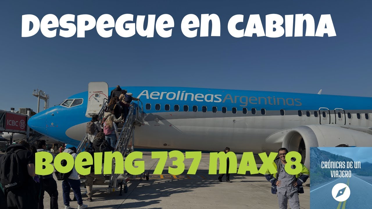 Despegue - Aerolineas Argentinas - Boeing 737 MAX 8 - Rumbo a Salta - 4K