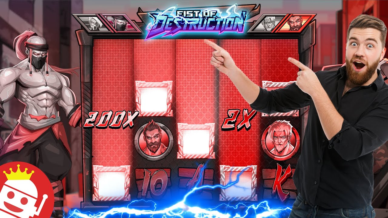 😱 MASSIVE UNEXPECTED KNOCKOUT ON HACKSAW'S NEW FIST OF DESTRUCTION SLOT!