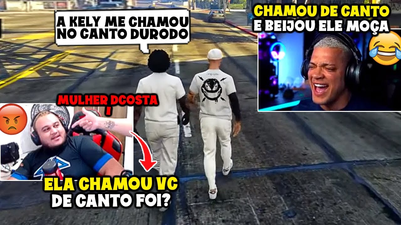 DCOSTA FOI FALAR DA KELLY DA GROTA PRO CEROL E A MULHER DELE APARECEU BEM NA HORA! GTA RP