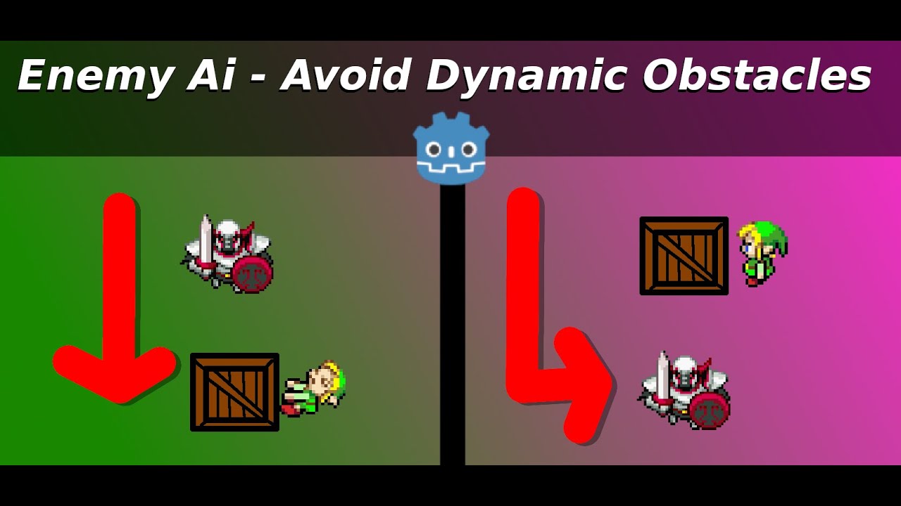 Godot 4 - Enemy AI  avoiding dynamic obstacles
