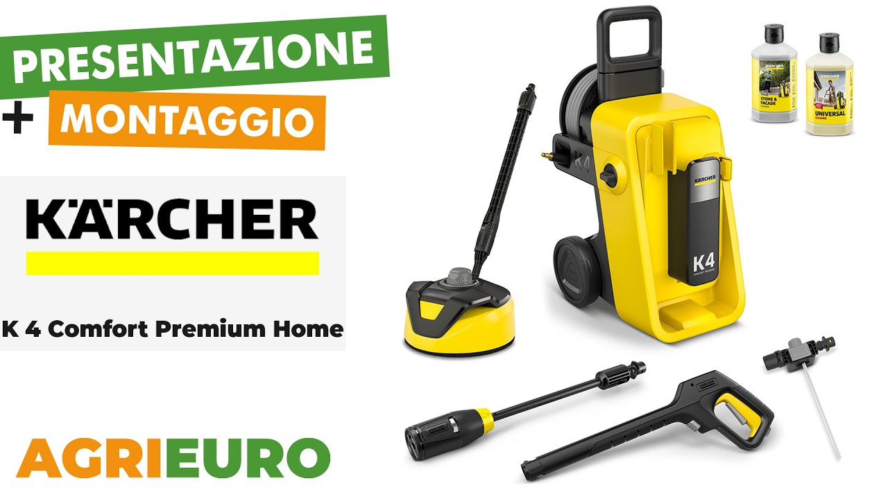 Karcher K4 Comfort Premium Home - Idropulitrice ad acqua fredda - Presentazione e Montaggio