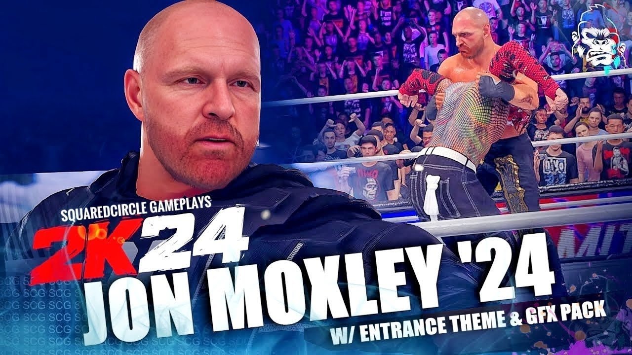 WWE 2K24 Jon Moxley w/ AEW Entrance Theme & Graphics Pack | New WWE 2K24 Mods