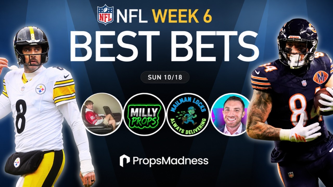 NFL Week 6 Best Bets | Don't Miss These 8 NFL Player Props for Sunday | Free Picks & Predictions