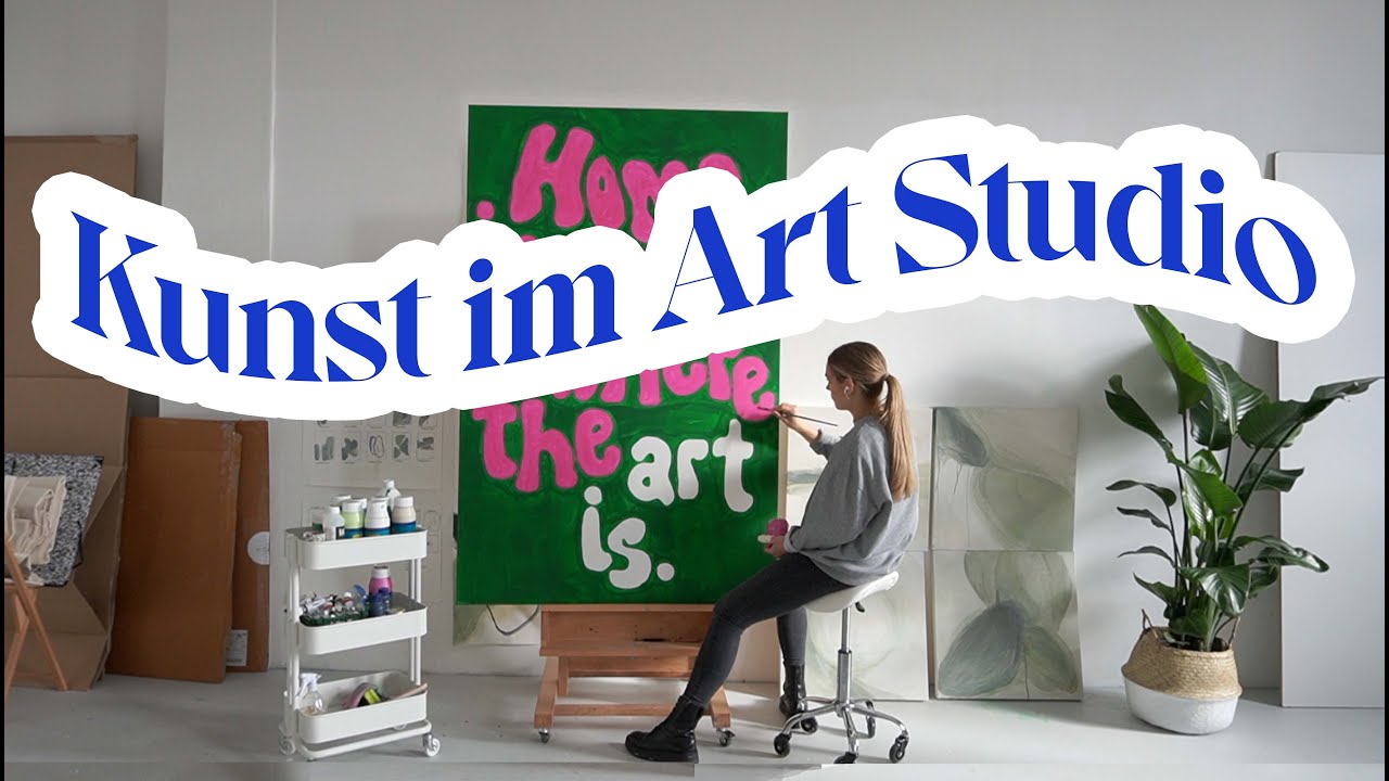 Kunst im ART STUDIO: Ich male & überwinde eine Kreativblockade - Folge 06 // I'mJette