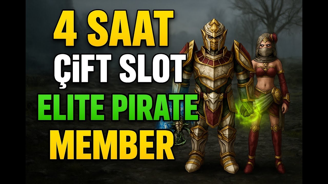4 SAAT ELITE PIRATE MEMBER ÇİFT SLOT BÖYLE BİR FARM YOK /DESTAN BEDEVİSİ#32/Knight Online Para Kasma