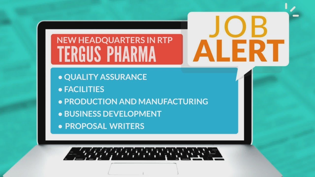 CBS 17 Job Alert - Tergus Pharma