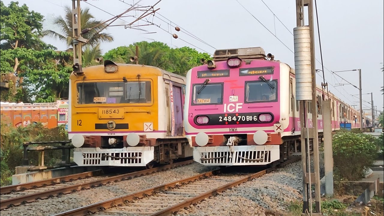 Howrah-Katwa Galloping+Katwa-Howrah Galloping+Intercity Express+ Teesta Torsa Express+ Bandel-Katwa 