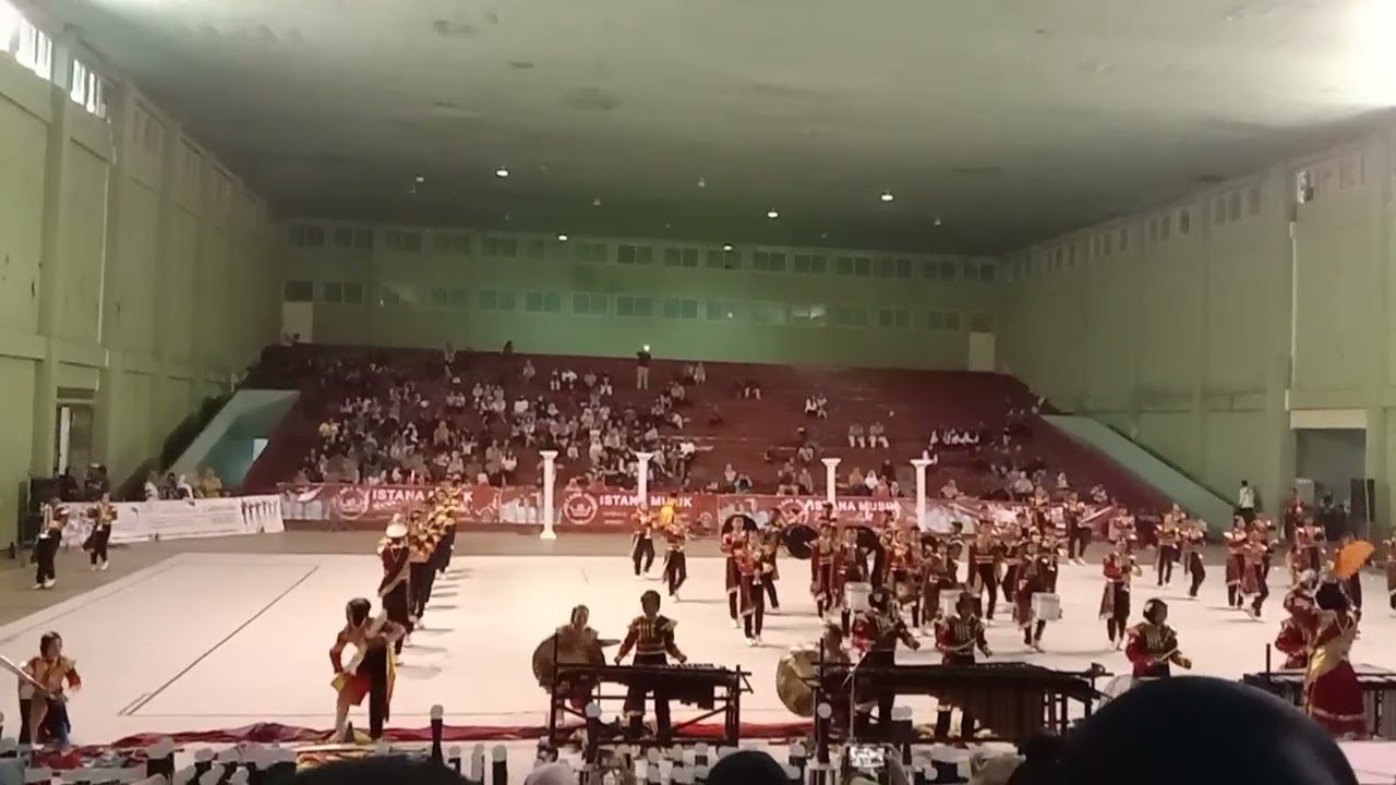 Lomba Drumband Kejurkab Nganjuk dari SMKN 1 Nganjuk 