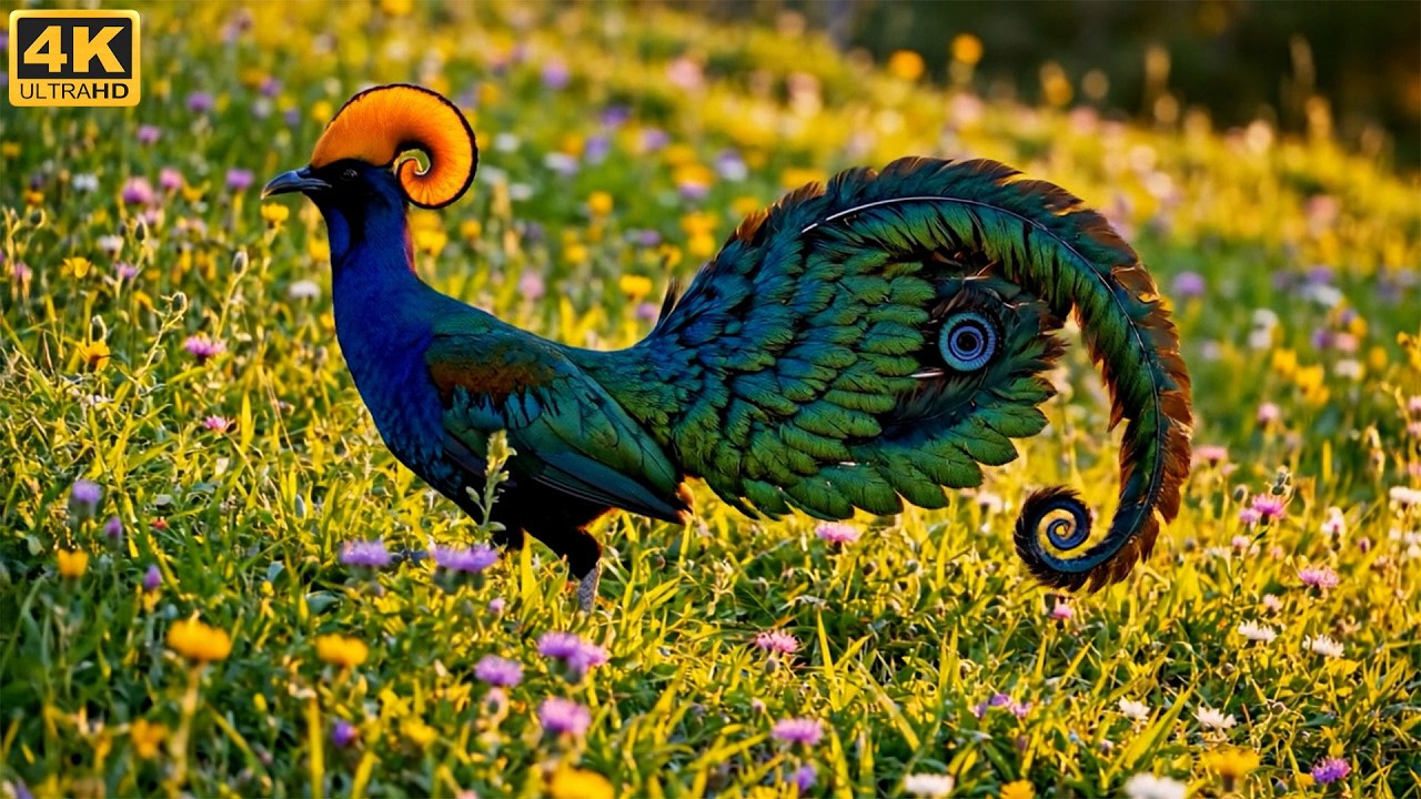 Top 100 Birds with the Strangest Feathers & Most Beautiful Songs | 4K Nature ASMR
