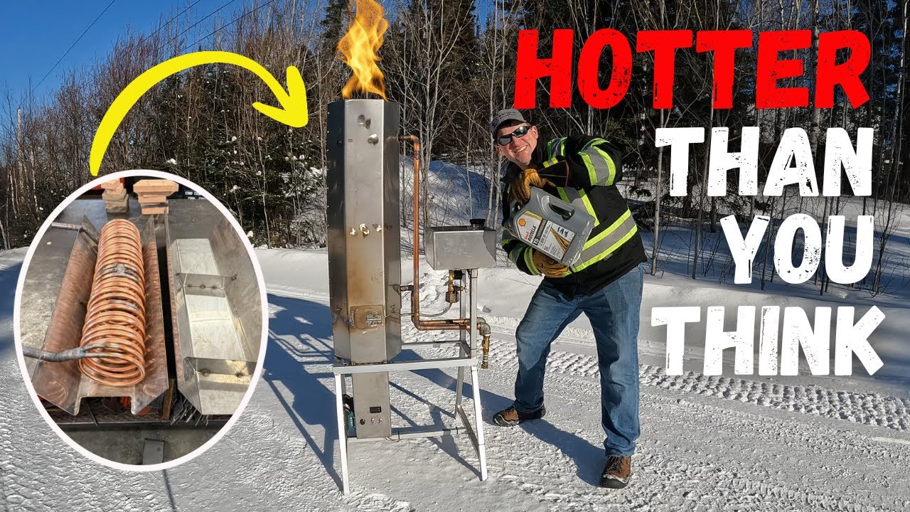 I Built a Water Heater Using Waste Oil (It Burns Clean)