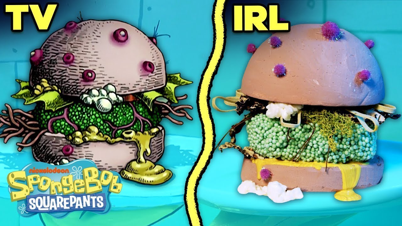 SpongeBob & Mr. Krabs Make the Nasty Patty! 🤢🍔 | SpongeBob IRL