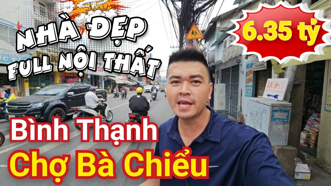 6.35 tỷ, Nhà mới đẹp, Full nội thất gần chợ Bà Chiểu, Bình Thạnh