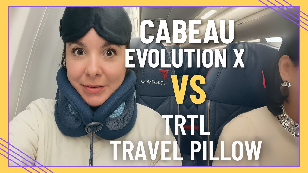Cabeau Evolution X vs. TRTL Travel Pillow | Honest Review & In-Flight Test!
