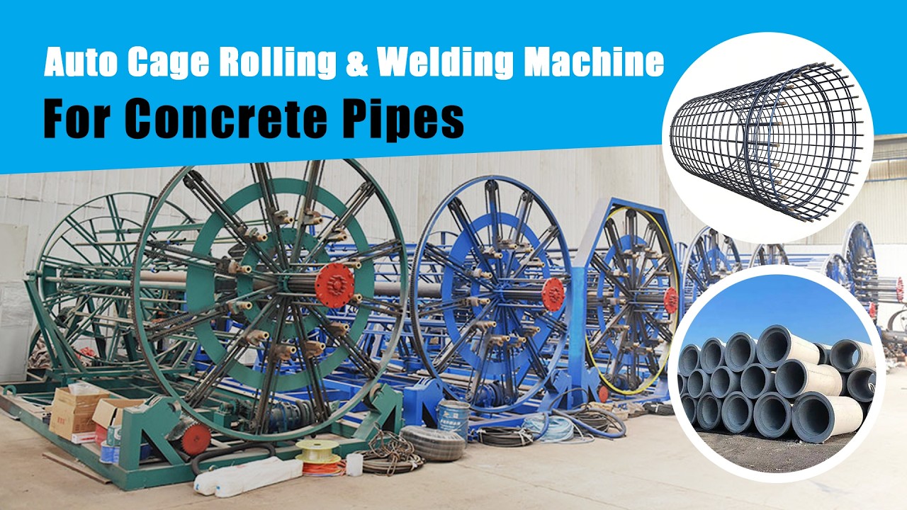 Production and testing video of steel auto cage rolling welding machine