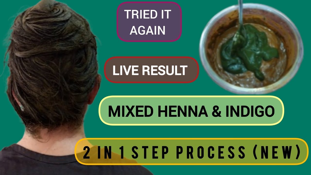 TRIED ONE STEP PROCESS OF HENNA & INDIGO FOR NATURAL BLACK HAIR *SEE TRUE RESULT*