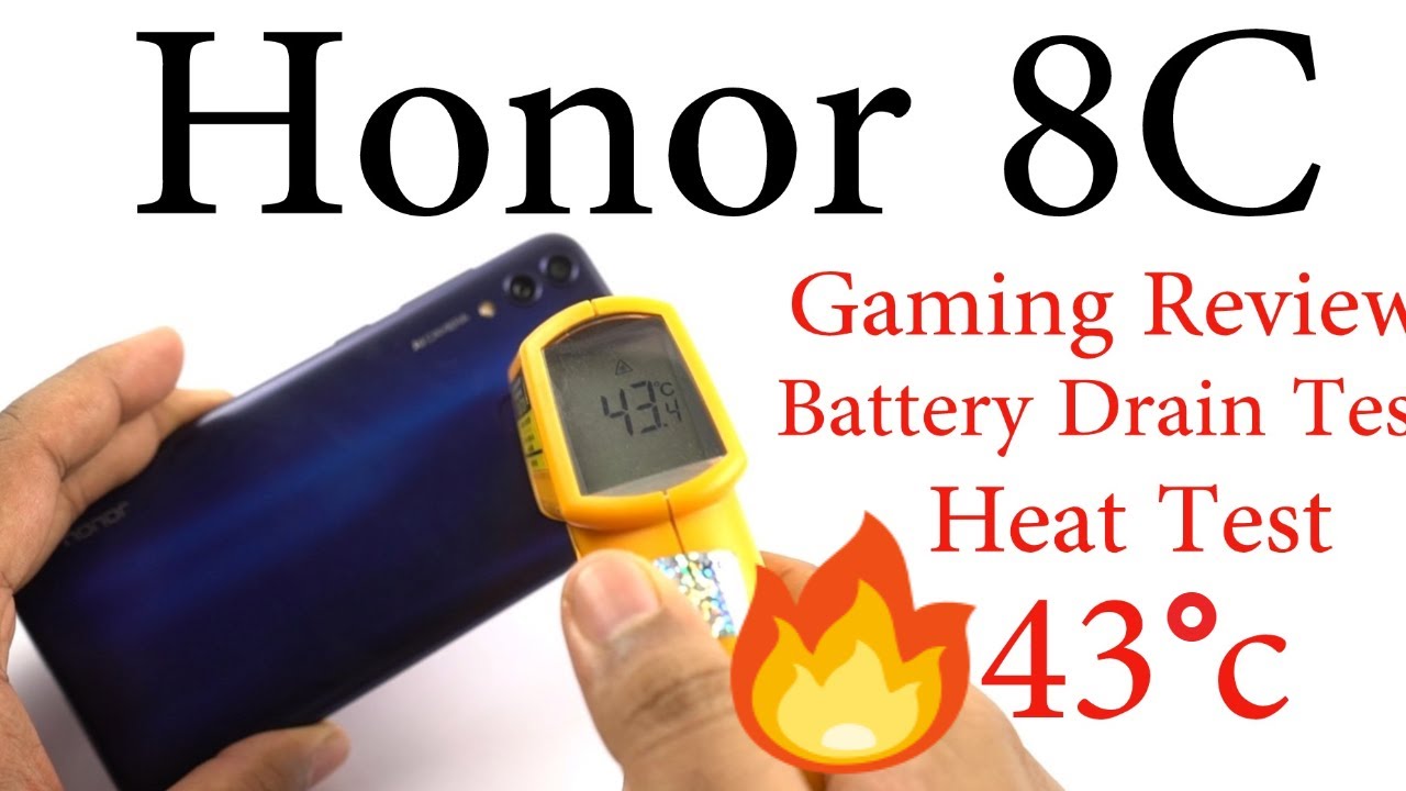 Honor 8C Gaming Review, Battery Drain Test, Heat Test