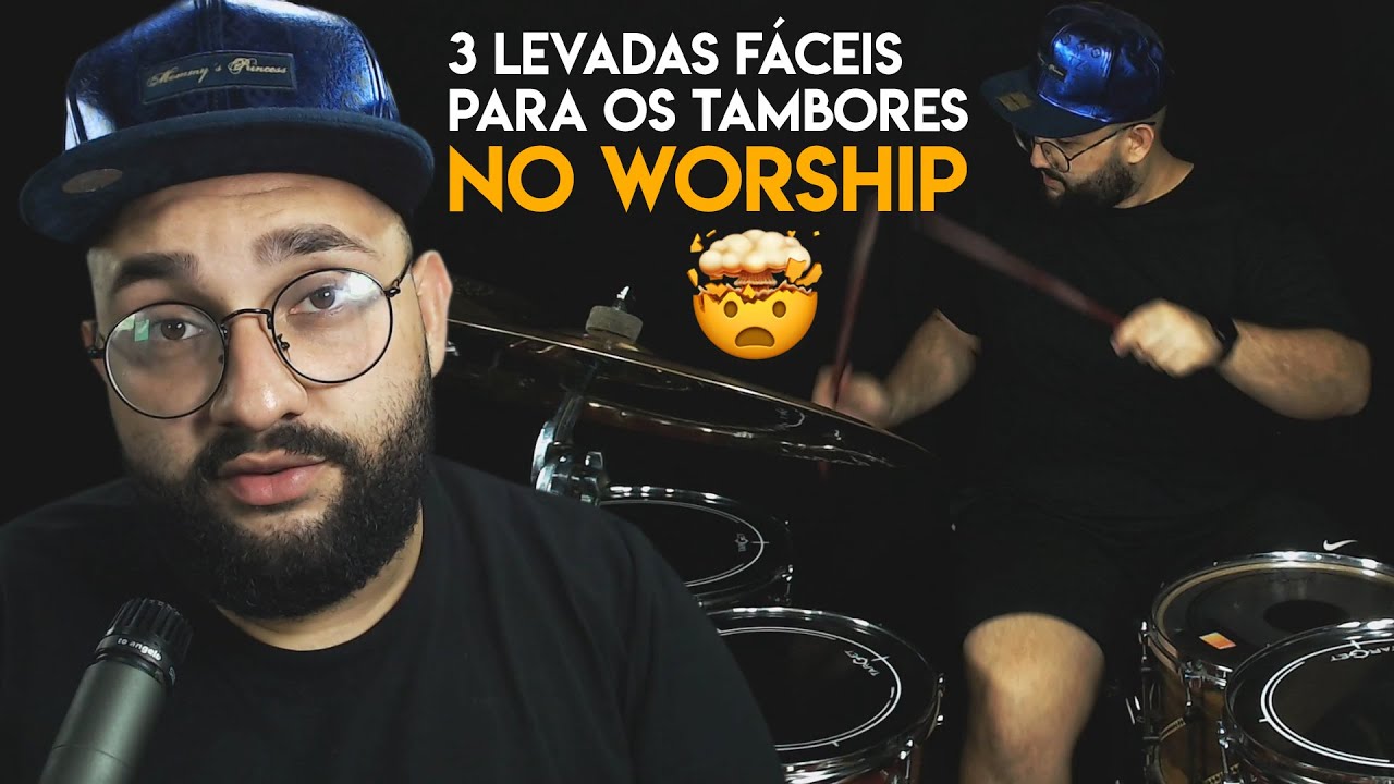 🔥 3 SOLOS FÁCEIS NOS TAMBORES PARA WORSHIP 🔥