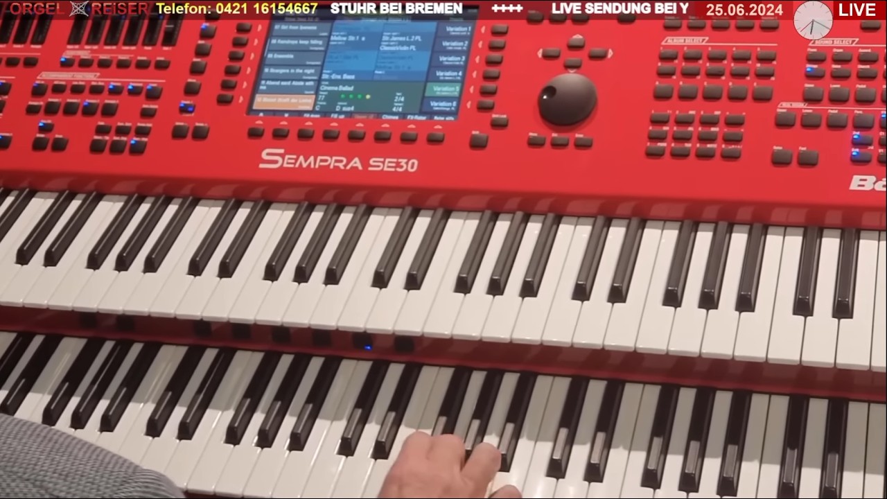 BÖHM SEMPRA  SE30 3.0 - kompaktestes 2manualiges Keyboard - ORGEL-REISER Livestream 25.6.2024