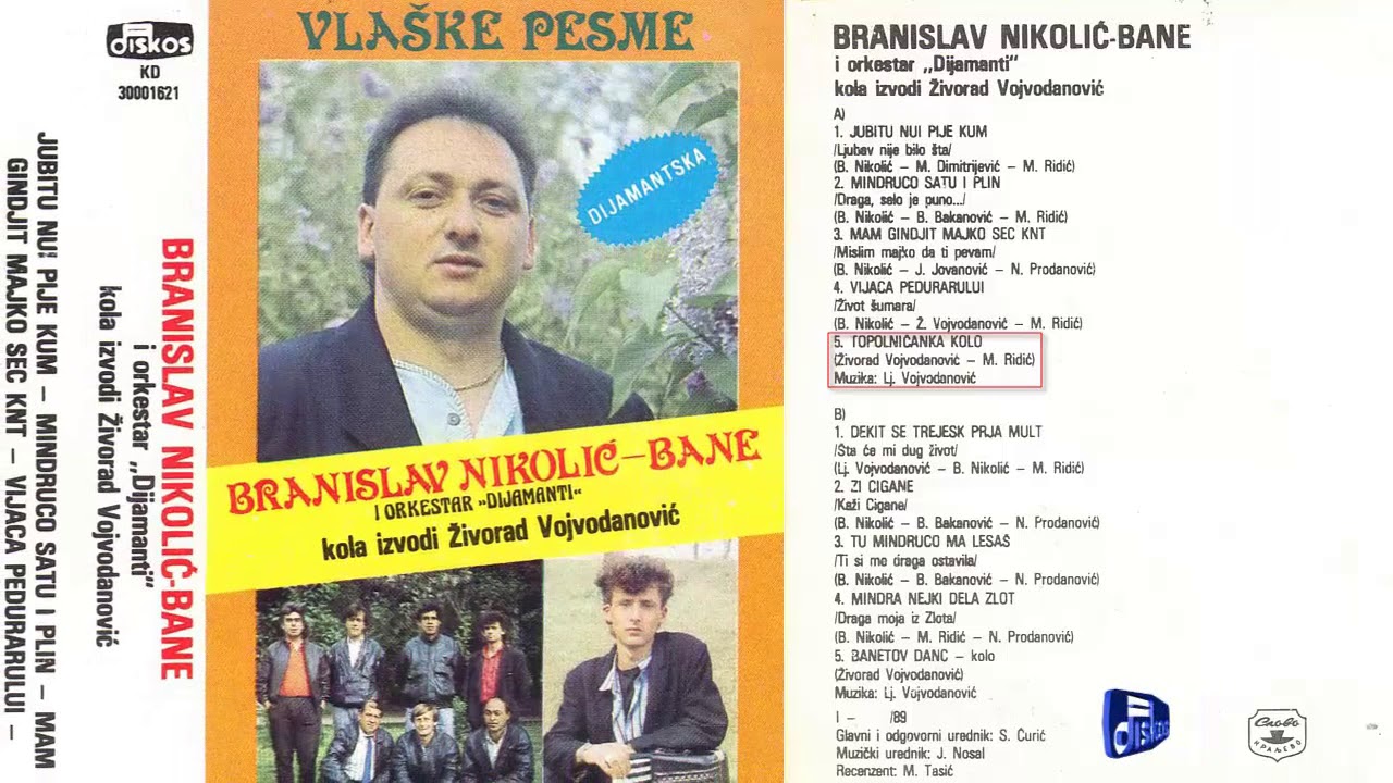 Branislav Nikolic Bane - Vlaske pesme - (Audio 1989) - CEO ALBUM