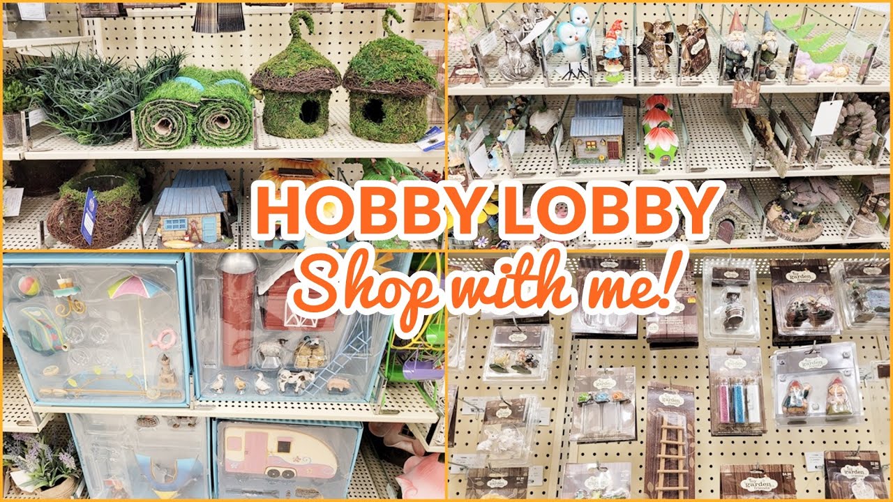 HOBBY LOBBY FAIRY GARDEN DIY CRAFT SUPPLIES SHOP WITH ME!