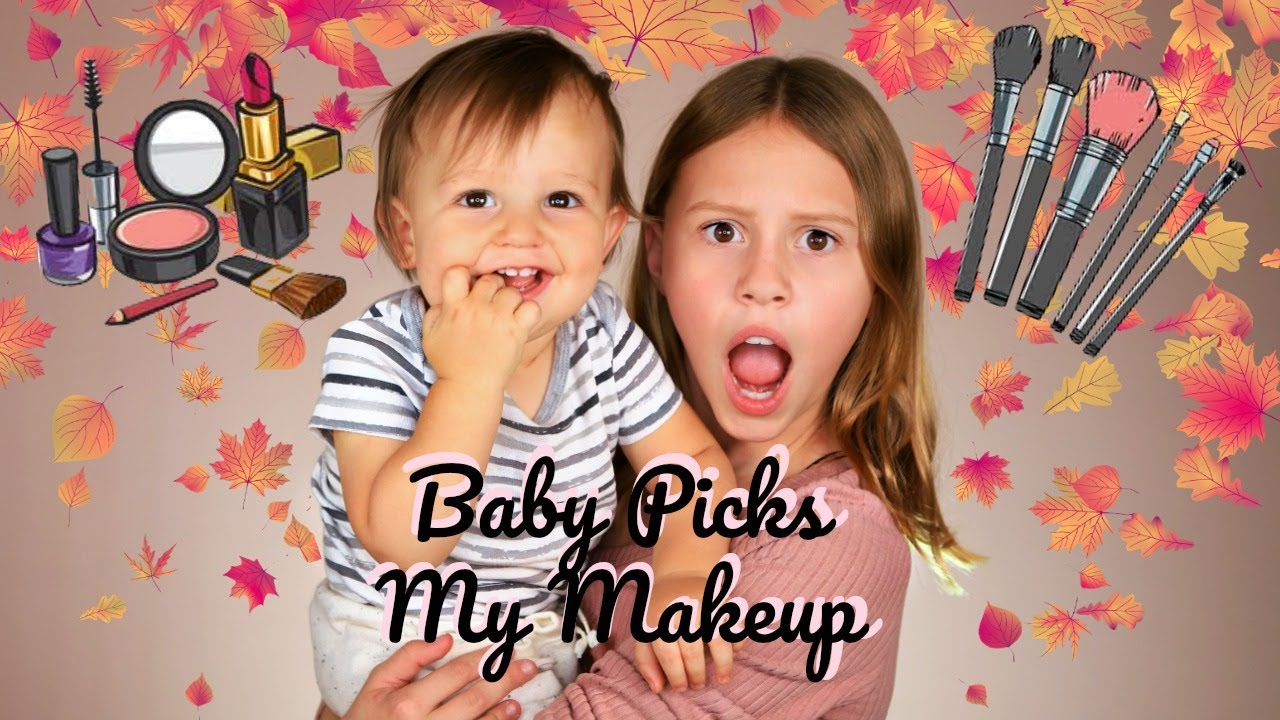 Baby Picks My Makeup! Funny Kids Makeup!