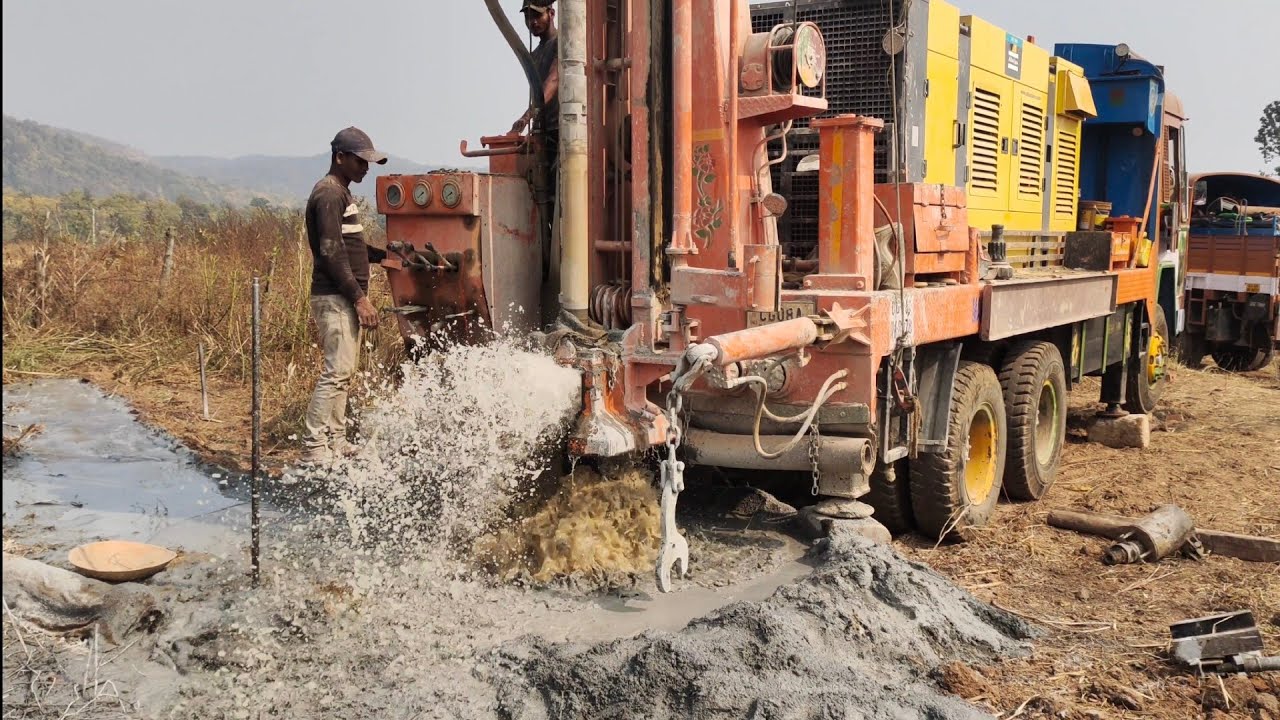 Borewell drilling step Into step | 578 feet deep 2HP water | Borewell water source