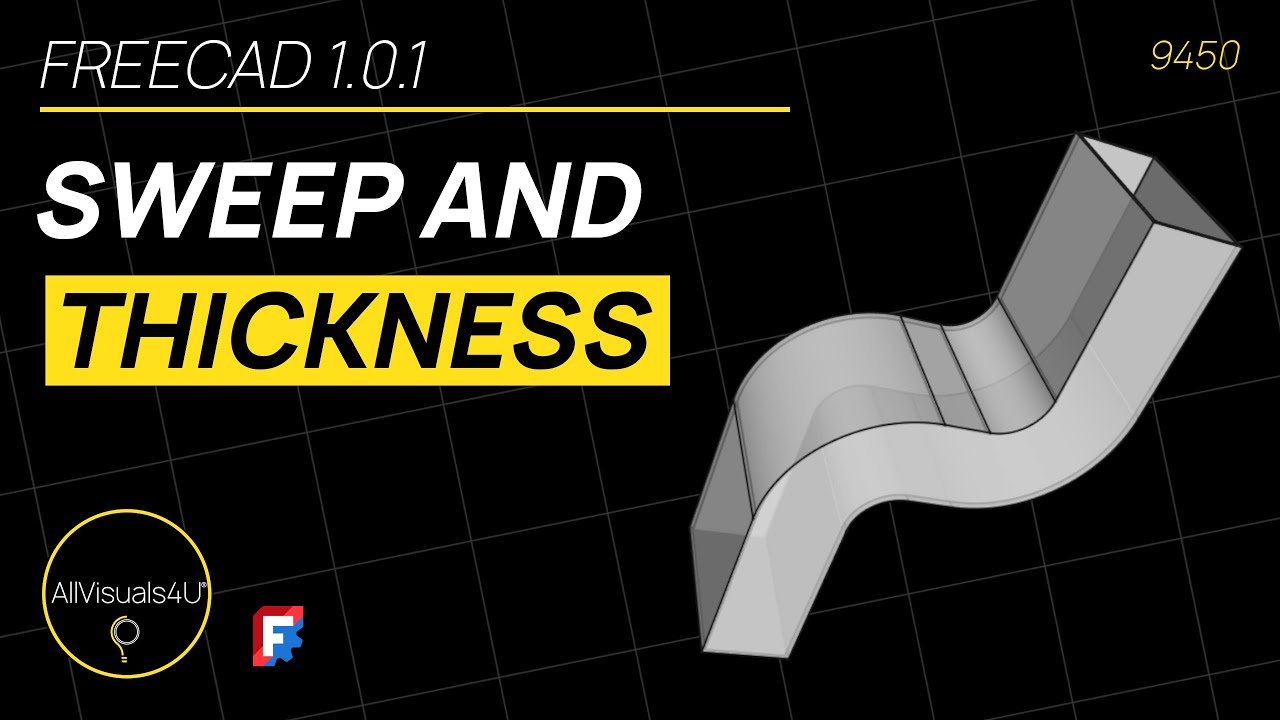 🍃 FreeCAD Additive Pipe - Модель воздуховода - FreeCAD Pipe - FreeCAD Sweep - Учебное пособие по ...