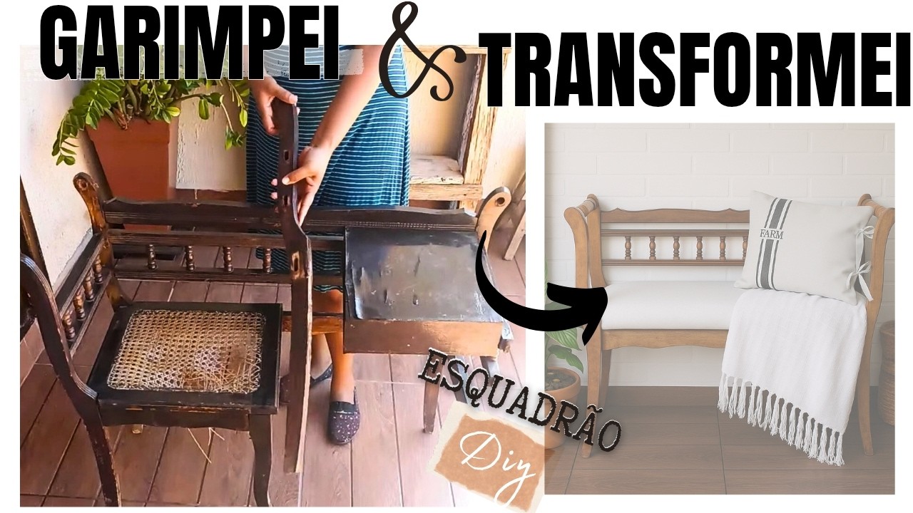 GARIMPEI UMA RELÍQUIA E TRANSFORMEI / O RESULTADO ME SURPREENDEU 😲/ ESQUADRÃO DIY