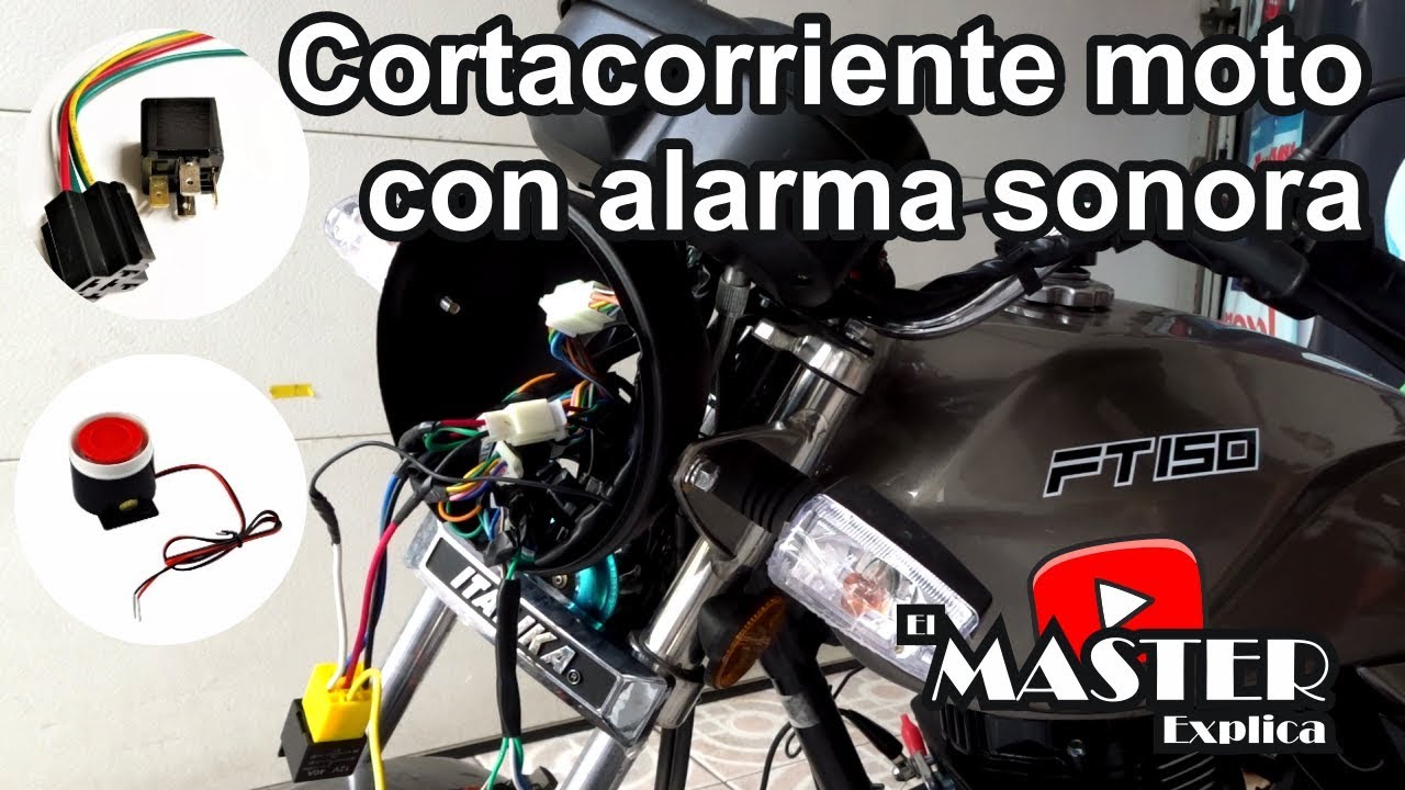 corta corriente para moto con alarma sonora