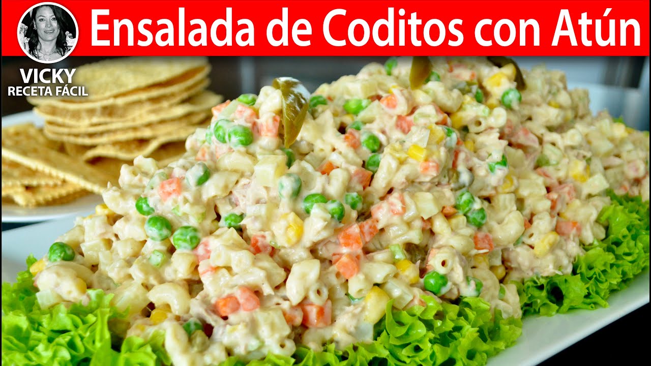 Ensalada de Coditos con Atún | #VickyRecetaFacil