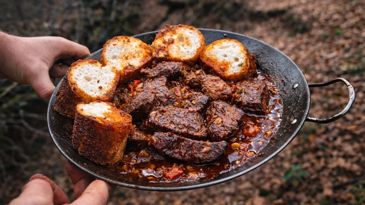 Campfire Steak with Sauce | Outdoor Cooking