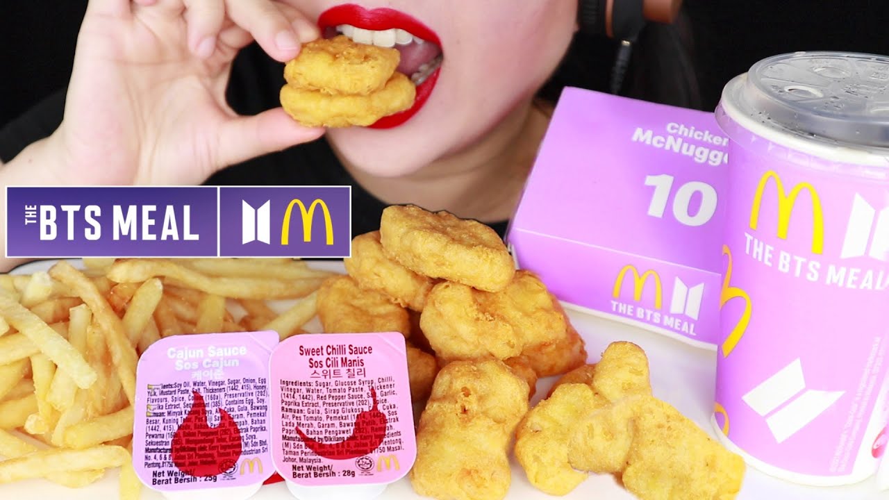 ASMR MCDONALD'S BTS MEAL MUKBANG | MCCHICKEN NUGGETS | MUKBANG MALAYSIA