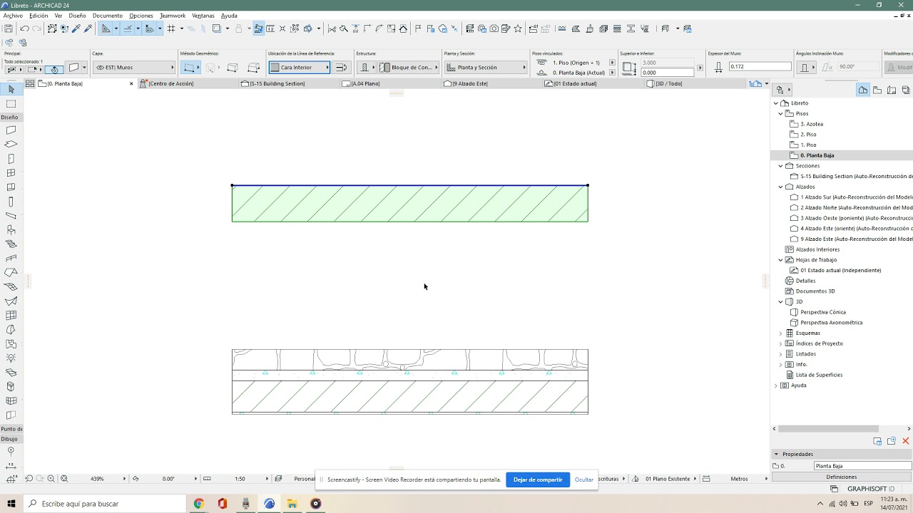 ArchiCAD 22-24 Muros: La Línea de Referencia