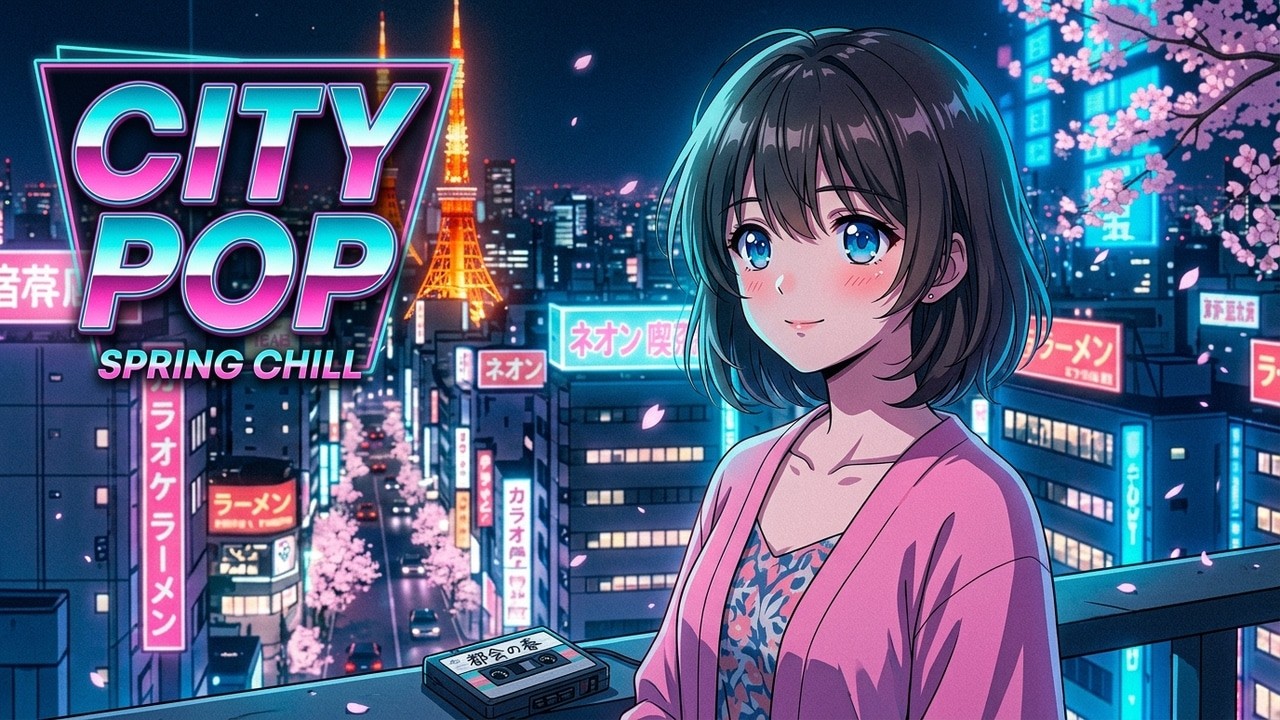 【作業用BGM】80s Japanese City Pop　都会の春、孤独と期待 80年代レトロ  リラックス 音楽